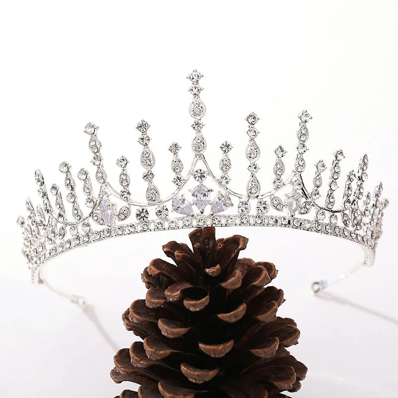 Dospita Shining Crystal Headbands Tiaras and Crowns Royal Princess Diadem Bride Noiva Bridal Wedding Hair Jewelry mujer