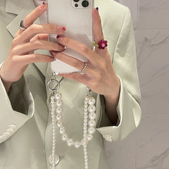 Dospita Pearl Bracelets Chain Crossbody Necklace Lanyard Phone Case For iphone 14 15 13 11 12 Pro Max MiNi XR X XS 7 8 plus SE 20 Cover