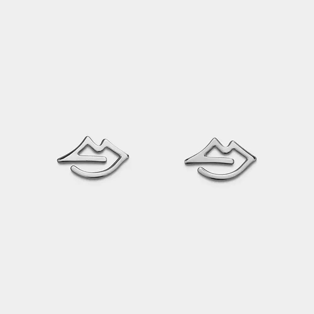 Dospita New Stainless Steel Personality Lips Stud Earrings Hip-hop Punk Lips Earrings For Cool Women Men Fashion Jewelry Gift