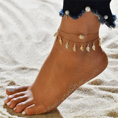 Dospita Bohemian Snake Summer Anklets For Women Ankle Bracelet Set On Leg Chain Femme Barefoot Jewelry Beach Accessories Mujer