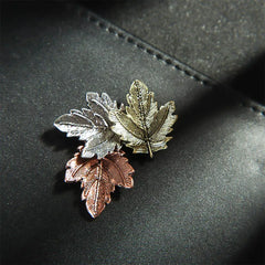 Dospita  -  1Pc Maple Leaf Brooch Metal Vintage Women Girl CharmingExquisite Collar Lapel Pin Fashion Jewelry Party Garment Accessories