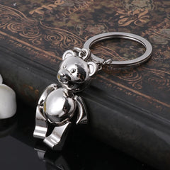 Dospita  -  Metal Movable Bear Keychain 3D Animal Kering Women Car Handbag Charm Accessory