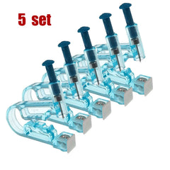 Dospita 5/1pcs/Set Ear Piercing Gun Kit Asepsis Disposable Healthy Safety Earring Piercer Tool Machine Kit Studs Nose Lip Body Jewelry