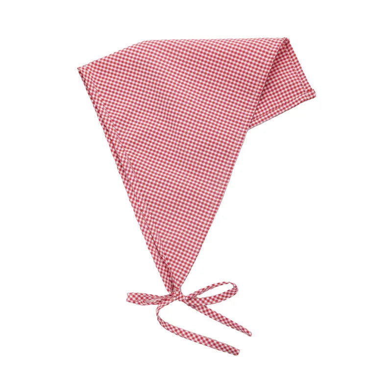 Dospita New Pastoral Style Bandana Headband Women's Triangle Headscarf Hair Bands Spring Summer Girl Fashion Decoration Ties Hair Scarf