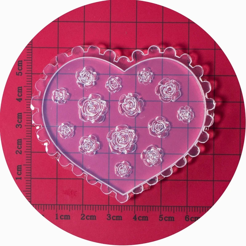 Dospita  -  3D Rose Flower Nail Art Decorations Epoxy Resin Mold Nail Ornaments Silicone Mould DIY Crafts Jewelry Casting Tool