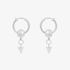 Dospita  -  Y2k Gothic Stainless Steel Rivet Charms Hoop Earrings for Women Men Grunge Fashion No-piercing Ear Clip Punk Earrings