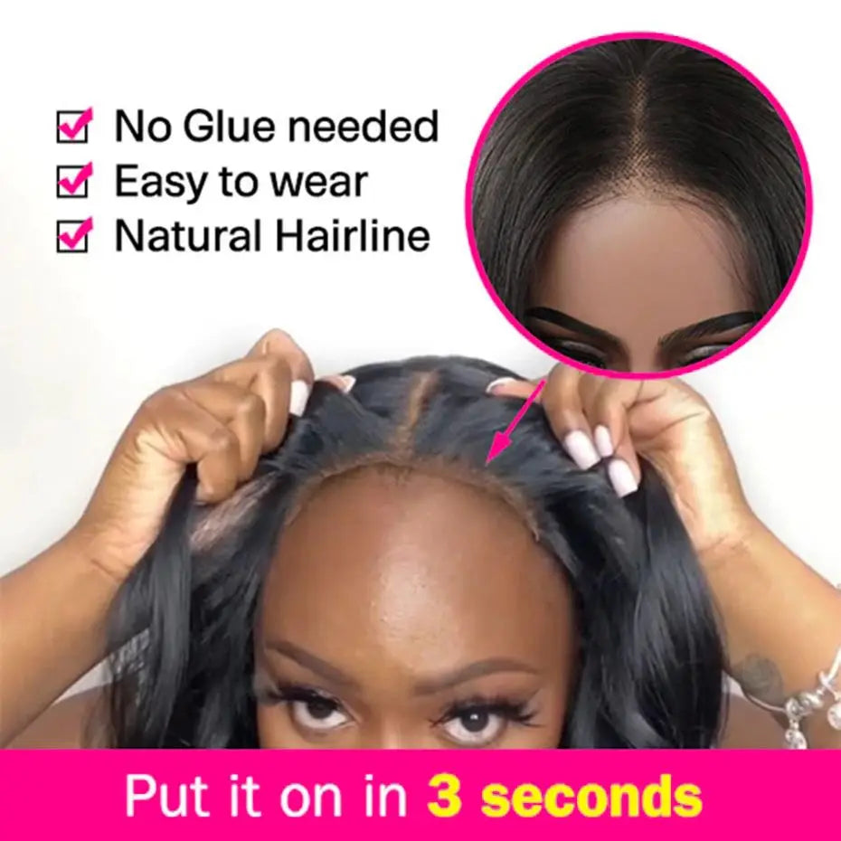 Dospita Glueless Body Wave Wig Human Hair Ready To Wear 5x5 6x4 HD Lace Closure Wigs Brazilian Wear And Go Pre Cut Hairline Lace Wigs