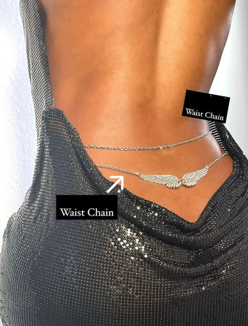 Dospita  -  Sexy Waist Chain Angel Wings Body Chain Bikini Necklace Belly Chain Beach Jewelry Accessories Girl waist beads for women