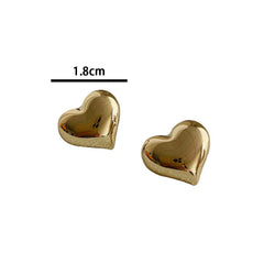 Dospita Heart Stainless Steel Stud Earrings For Women Girl Not Fade Gold Color Tiny Earrings Korea Fashion Jewelry Piercing Ear