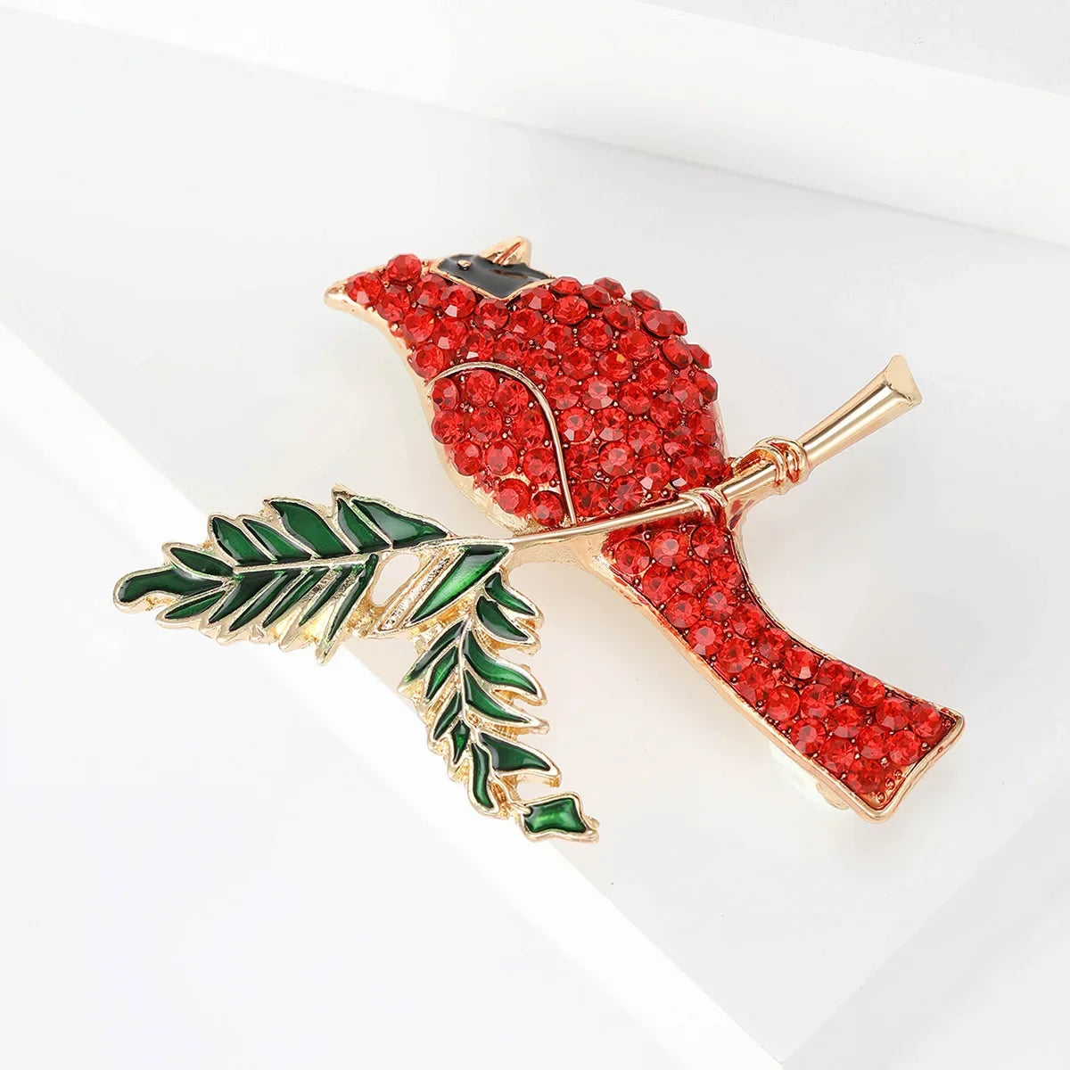 Dospita New Style Rhinestone Enamel Bird Animal Brooch Cute and Exquisite Animal Corsage Versatile Clothing Accessories Decoration