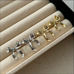 Dospita  -  Design Sweet and Cool Style Bow Knot Stud Earrings Women's Simple Elegant Metal Jewelry Gifts Dropshipping