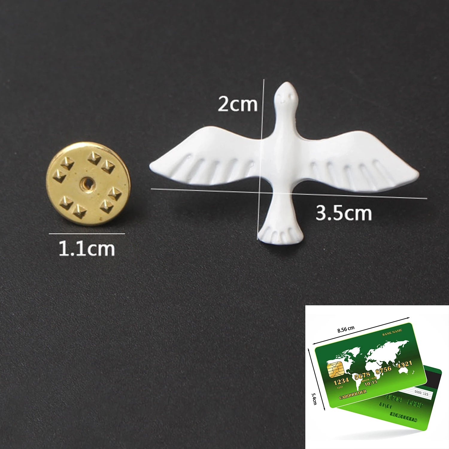 Dospita New Trendy Swallow Brooch Acrylic Vintage White Peace Dove Animal Birds Brooch Pin Fashion Jewelry Girl Accessories For Women