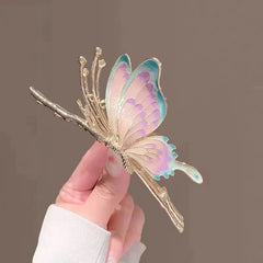 Dospita Sweet Butterfly Hair Claws for Women Simple Multicolor Shark Clip Crab Clamps Hair Clips Headdress Fashion Hair Accessories