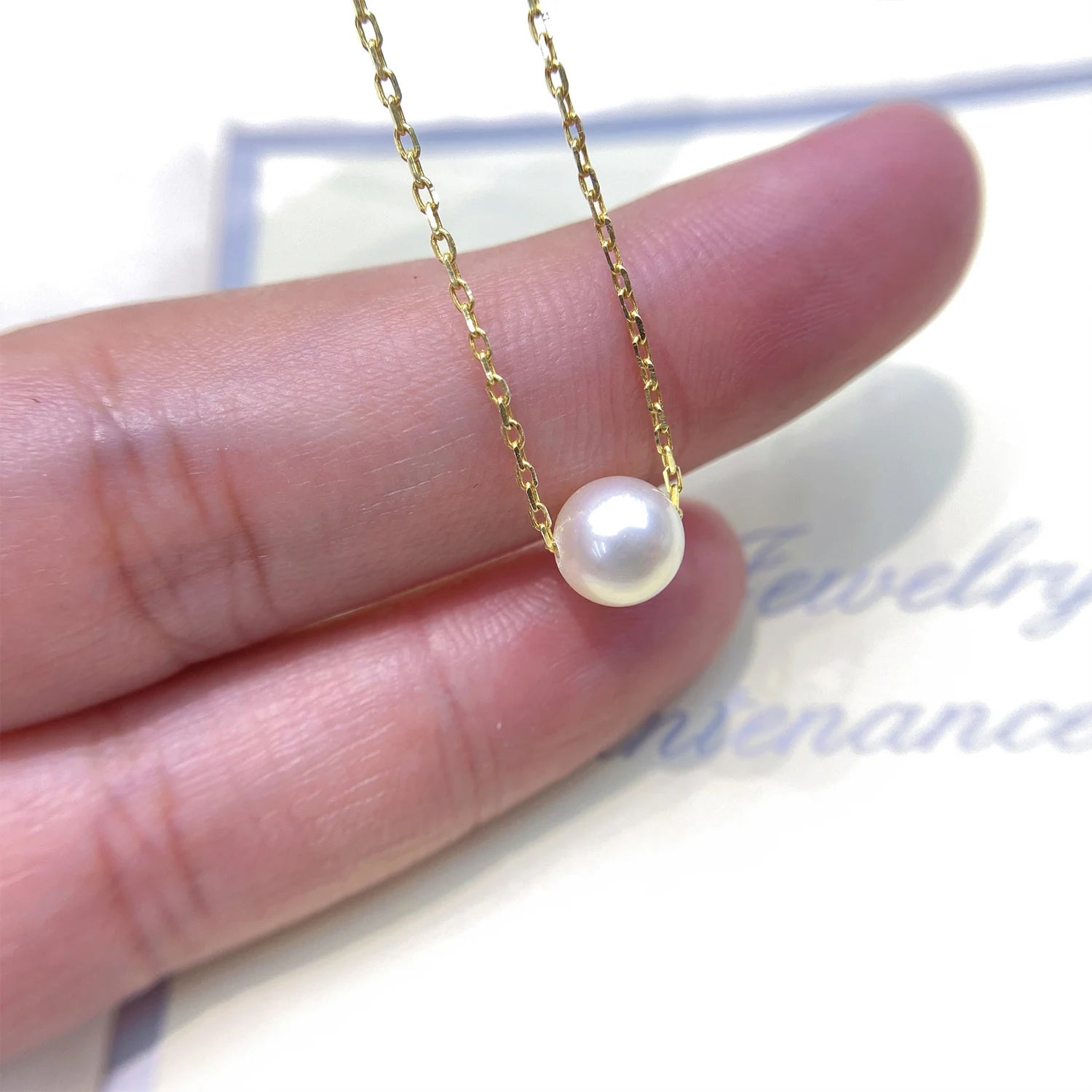 Dospita  Imitation Pearl of Love Gold-Color Pendant Necklaces Clavicle Chains necklace Fashion Chain Necklace Women Jewelry