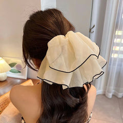 Dospita Oversize Mesh Hair Tie Elastic Rubber Bands for Girls Scrunchies Ponytail Hair Korean Hair Rope Hair Accessories