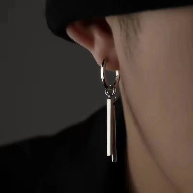 Dospita  -  Trendy Unisex Punk Goth Pop Stainless Steel Zoro Earrings For Women Men Trendy Hip Hop Pendants Earring Ear Jewelry Accessories