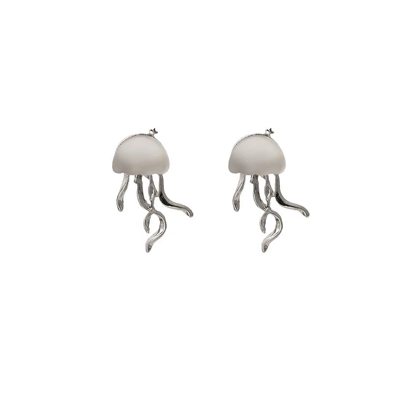 Dospita Resin Jellyfish Earrings Women's Korean Fashion Jewelry Summer Accessories New Free Shipping