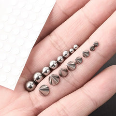 Dospita  -  Vampire Tooth Fake Lip Nails Stickers Eyebrow Ear Stud Non Piercing Earring Studs Teens Hip Hop Fake Nose Ring Body Jewelry Set