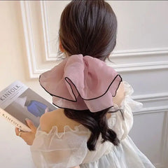 Dospita Oversize Mesh Hair Tie Elastic Rubber Bands for Girls Scrunchies Ponytail Hair Korean Hair Rope Hair Accessories