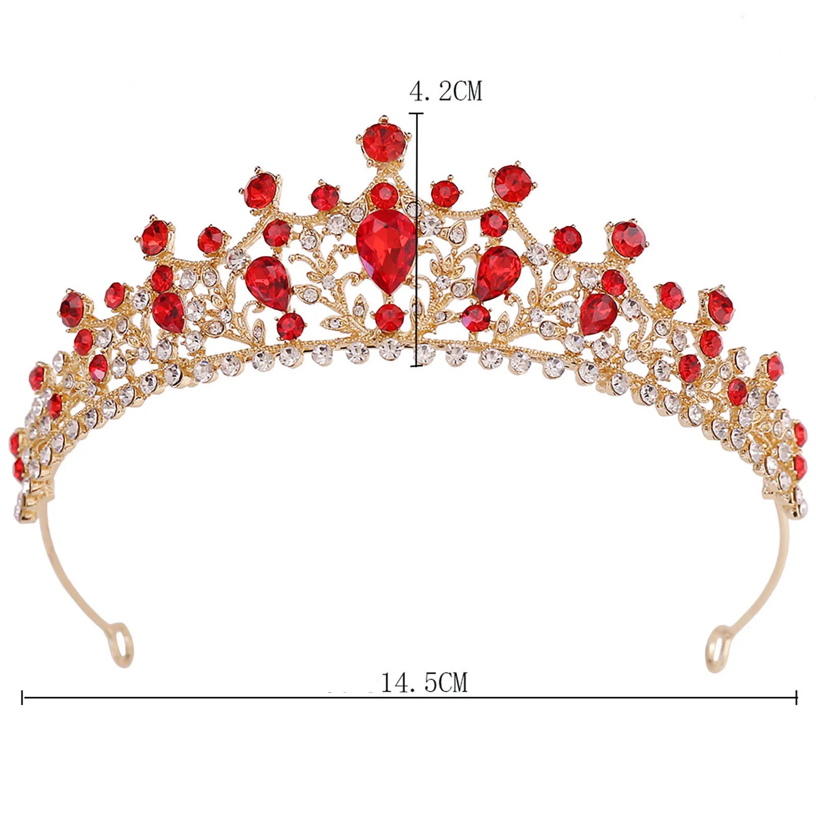 Dospita Bride Crowns Headwear Crystal Women Tiaras Rhinestone Wedding Headpiece Birthday Headband Pageant Hair Jewelry Accessories