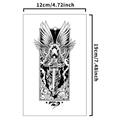 Dospita  -  1Pc Judgment Angel Waterproof Temporary Tattoo Stickers, Long-lasting Waterproof for One to Two Weeks, Suitable for Arm, Leg.