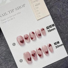 Dospita 10pcs handmade hot Girl designs fake nails with glue Planet short square pink press on nails y2k ballet high quality nails