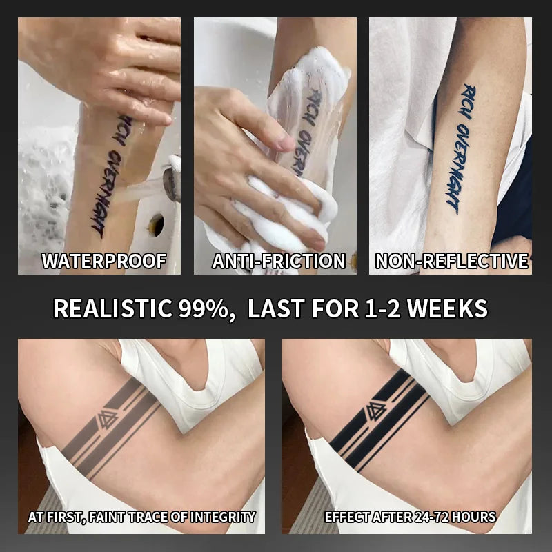 Dospita  -  1Pc Armband Waterproof Temporary Tattoo Stickers, Long-lasting Waterproof for One to Two Weeks, Suitable for Arm, Leg.