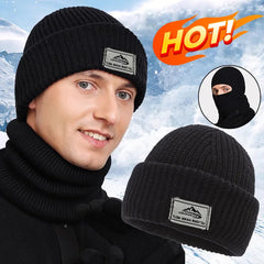 Dospita  -  2In1 Mask Beanies Hat Men Winter Balaclava Hats Knitted Hats Fashion Full Face Ski Bonnet Tactical Cycling Earmuffs Cap Knitted