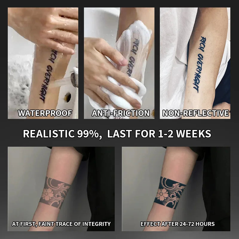 Dospita  -  1Pc Judgment Angel Waterproof Temporary Tattoo Stickers, Long-lasting Waterproof for One to Two Weeks, Suitable for Arm, Leg.