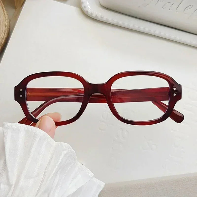 Dospita 2024 Retro Korean Anti Blue Light Glasses Frame Men Women Y2K Clear Lens Computer Eyeglasses Square Eyewear Decorative Goggles