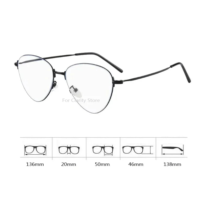 Dospita Korea Triangle Cat Eye Glasses Frame Women Sweet No Makeup Plain Glasses Men Eyewear Cute Decorative Computer Glasses