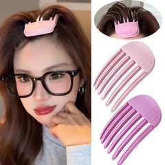 Dospita 3/6Teeth Fluffy Hairpin Curling Bangs Clips Hair Roots Volumizing Hair Clips Women Curling Fixed Shape Clips Volume Hair Roller