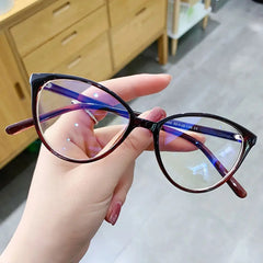 Dospita New Vintage Anti-Blue Light Cat Eye Glasses Women Men Leopard Print Optical Frame Spectacles Computer Goggles Reading Eyeglasses