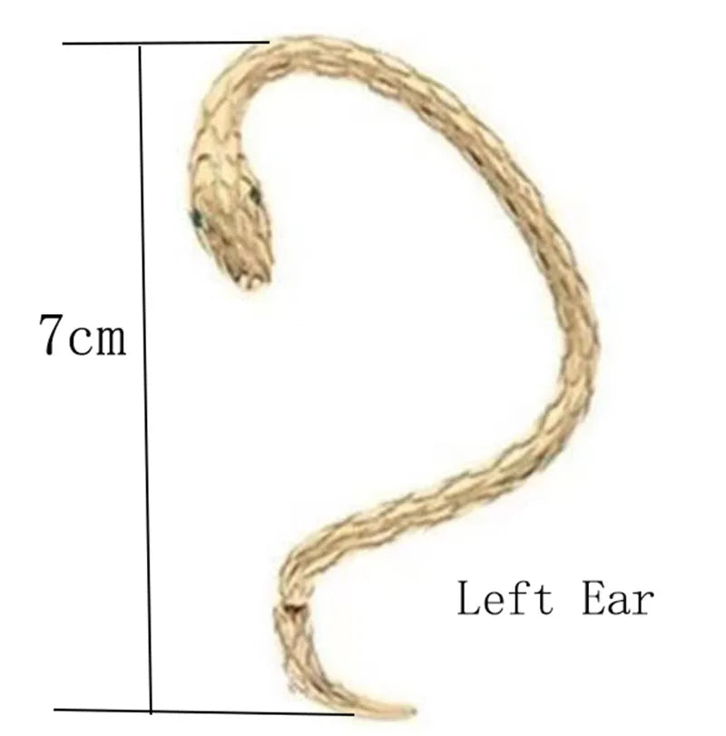 Dospita Small Snake Winding Earrings Female Vintage Creative Tide Male Couples Niche Design Sense