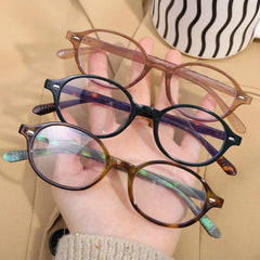 Dospita Y2K Retro Oval Frame Glasses Women Female Ins Sweet Cool Eyewear Trend Korean Brand Reading Computer Anti Blue Light Eyeglasses