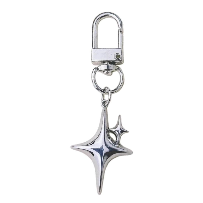 Dospita  -  Trendy Hollow Star Keychain for Women Y2K Jewelry Metal Keyring for Women Men