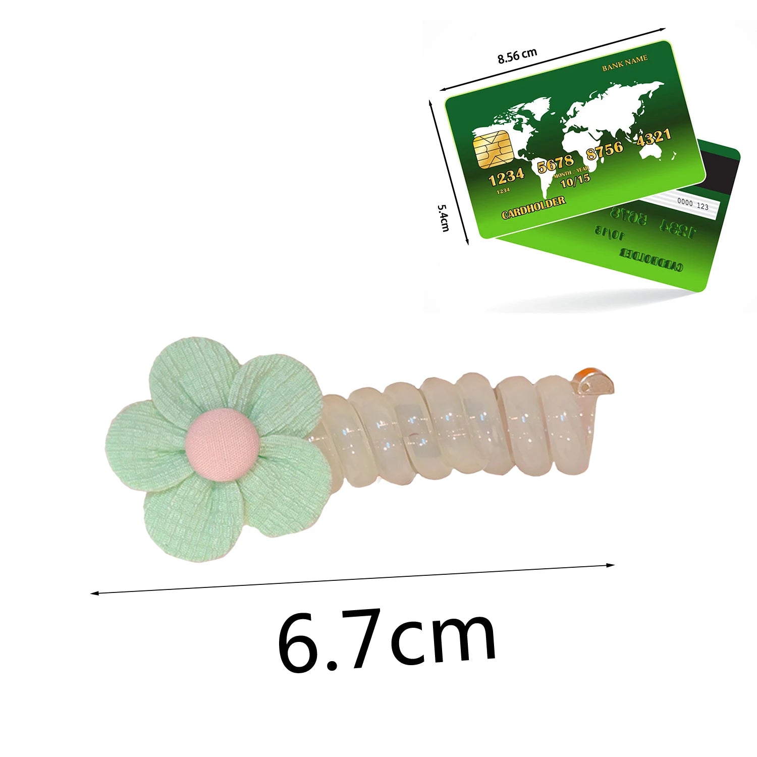 Dospita Cute Bow Telephone Wire Hair Ties Women Girls Heart Elastic Hair Bands Spiral Coil Rubber Bands Ponytails Hair Accessories Gifts