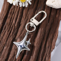 Dospita  -  Trendy Hollow Star Keychain for Women Y2K Jewelry Metal Keyring for Women Men