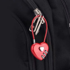 Dospita INS Korean Red Heart Lock Keychain Y2K Emo Aesthetic Vintage Charm Keychain Bag Pendant Punk Sweet Accessories Harajuku Jewelry