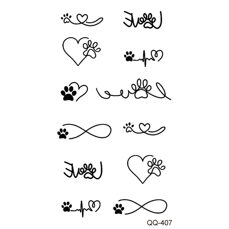 Dospita  -  Small Waterproof Temporary Tattoo Sticker Dream Catcher Snake Flower Star Moon Women Body Art Wrist Neck Kids Fake Mini Tatoo