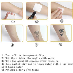 Dospita  -  15 Days Tattoo Waterproof Temporary Tattoo Stickers Cute Fake Tattoos