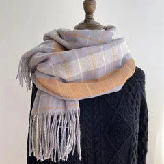 Dospita  -  Fashion winter plaid scarf female autumn and winter everything new British classic imitation cashmere  plaid sha