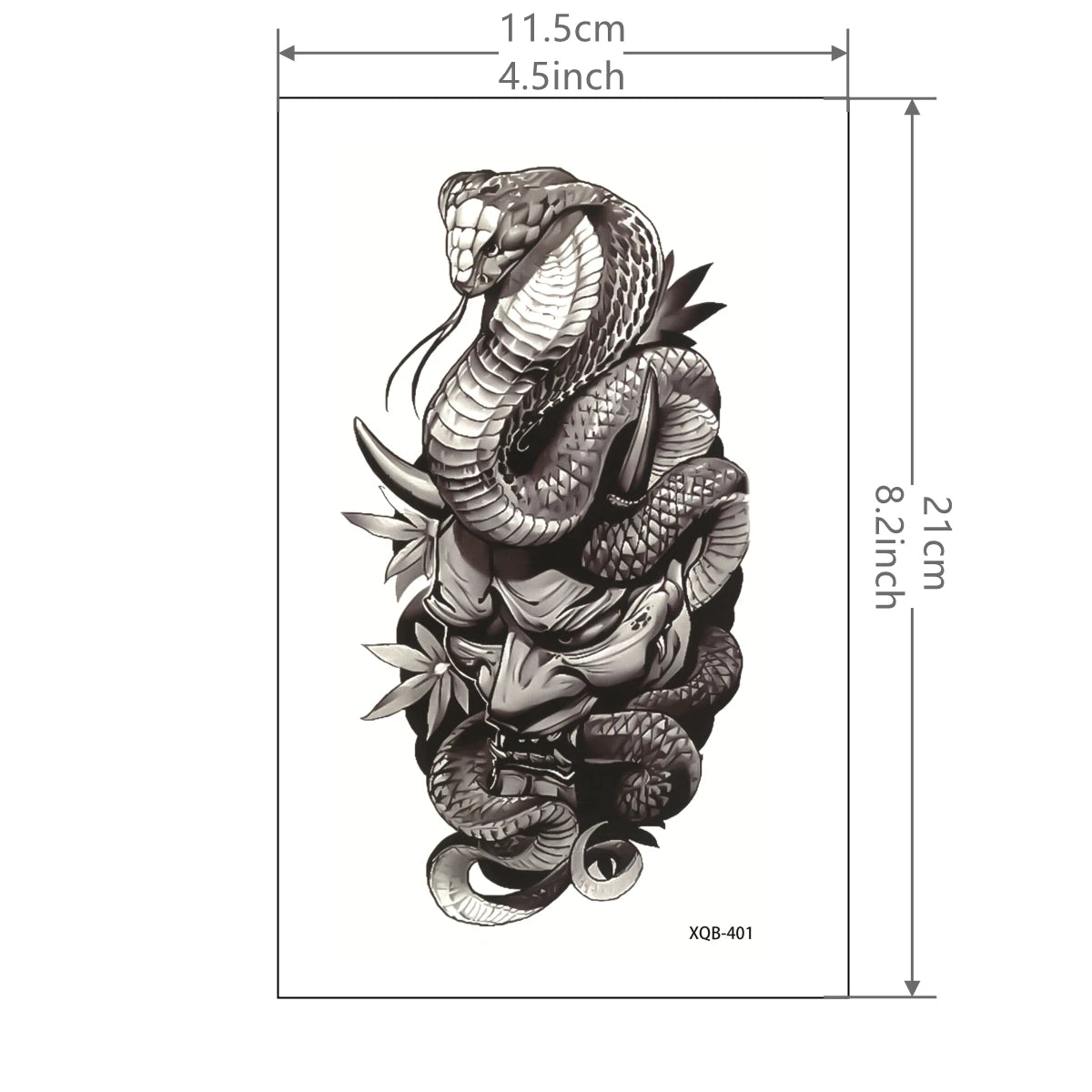 Dospita  -  1 Sheet Black Forest Tattoo Sticker for Men Woman Child Tiger Wolf Skull Flower Temporary Tattoo Skull King Animal Fake Tattoo