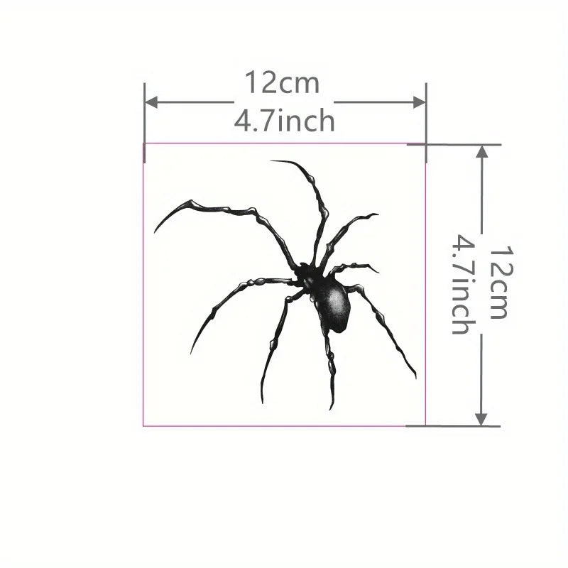 Dospita  -  1 Sheet Spider Tattoo Sticker Waterproof and Long-lasting Temporary Tattoo