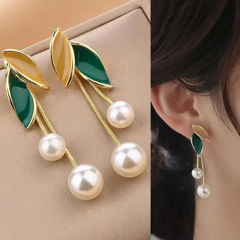 Dospita  -   Needle Purple Butterfly Long Tassel Earrings For Women Jewelry Trending Korean Fashion Luxury Crystal Earrings