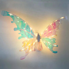 Dospita Elf Wings Costume Accessory Costume Angel Wings Girl Performance Props for Kids Happy Birthday Party Decorations