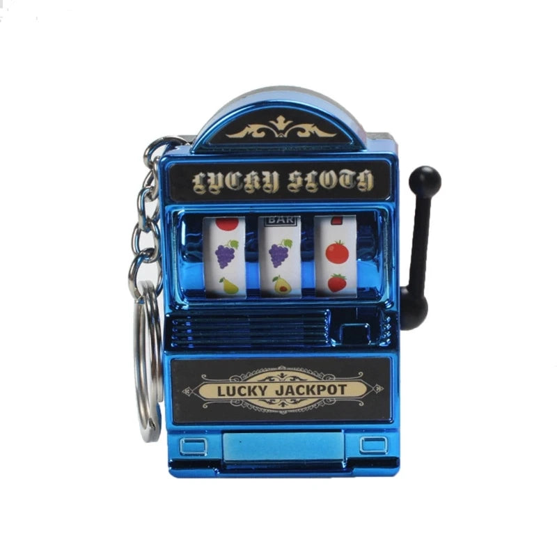 Dospita  -  Fruit Slot Machine Keychain Lucky Charm Jackpot Keychains Mini Casino Pendant Bag Charm Novelty Gifts for Kids Adults