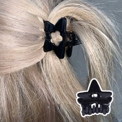 Dospita Star Hair Clip Cute Sweet Star Hair Claw Clamps Hollow Star Decorative Headwear Small Hair Catch Jaw Clips Barrettes