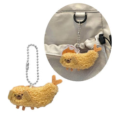 Dospita  -  Dog Fried Shrimp Puppy Backpack Pendant Keychain Birthday Gift for Boys Girl