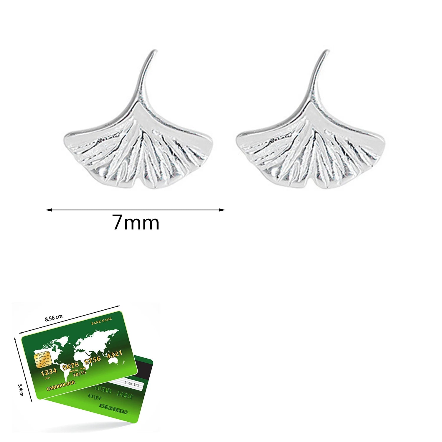 Dospita New Hot Chinese Style Ginkgo Leaf Earrings Temperament Simple Personality Fashion Earrings